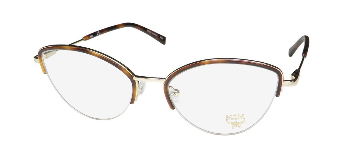 MCM 2142 CATEYE HALF-RIMLESS LENSES EXCLUSIVE DESIGNER 