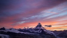 Landscape nature mountains matterhorn Custom Gaming Mat Desk