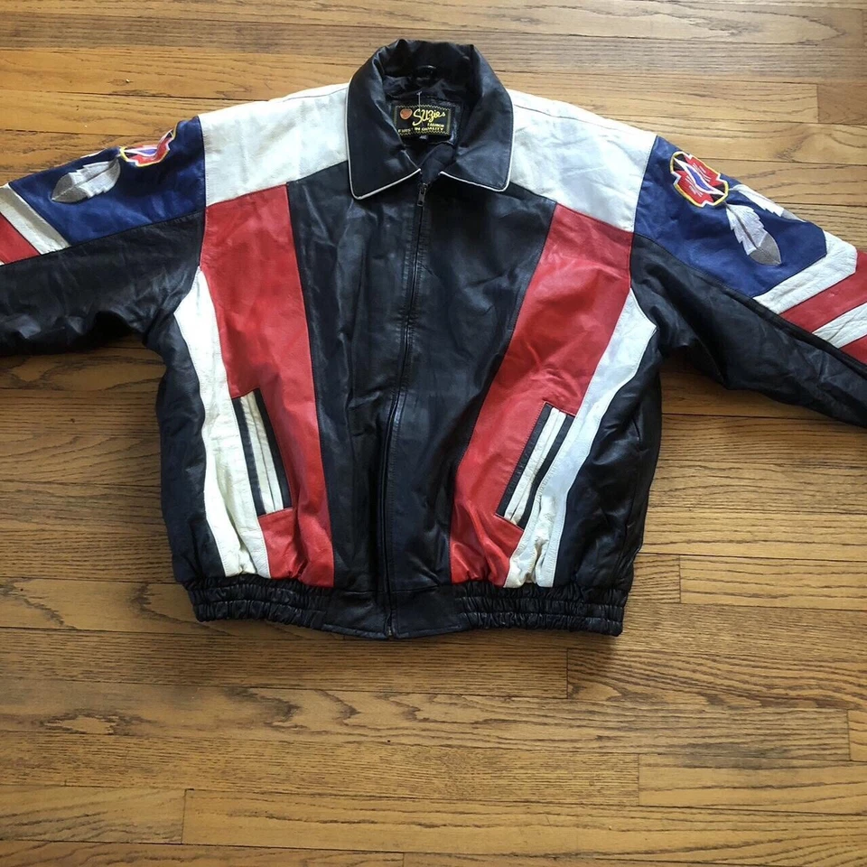 Crazy Vintage Native American Leather Jacket