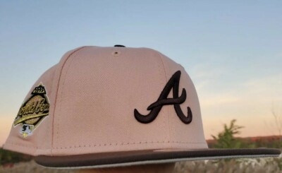 Atlanta Braves New Era 1995 World Series Stone, Mocha &Cream UV Fitted  Sz 7 7/8