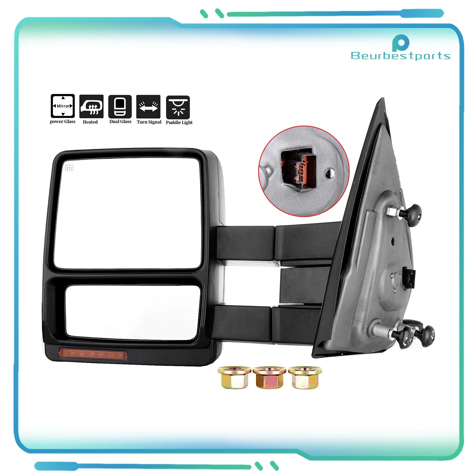 Driver LH Side Mirror Power Heated Signal For 07 08 09 10 11 12 13 14 F150 Truck