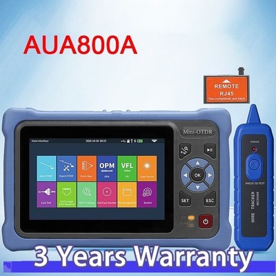 AUA800A APC Port Multifunction Mini OTDR Optical Time Domain Reflectometer 100KM