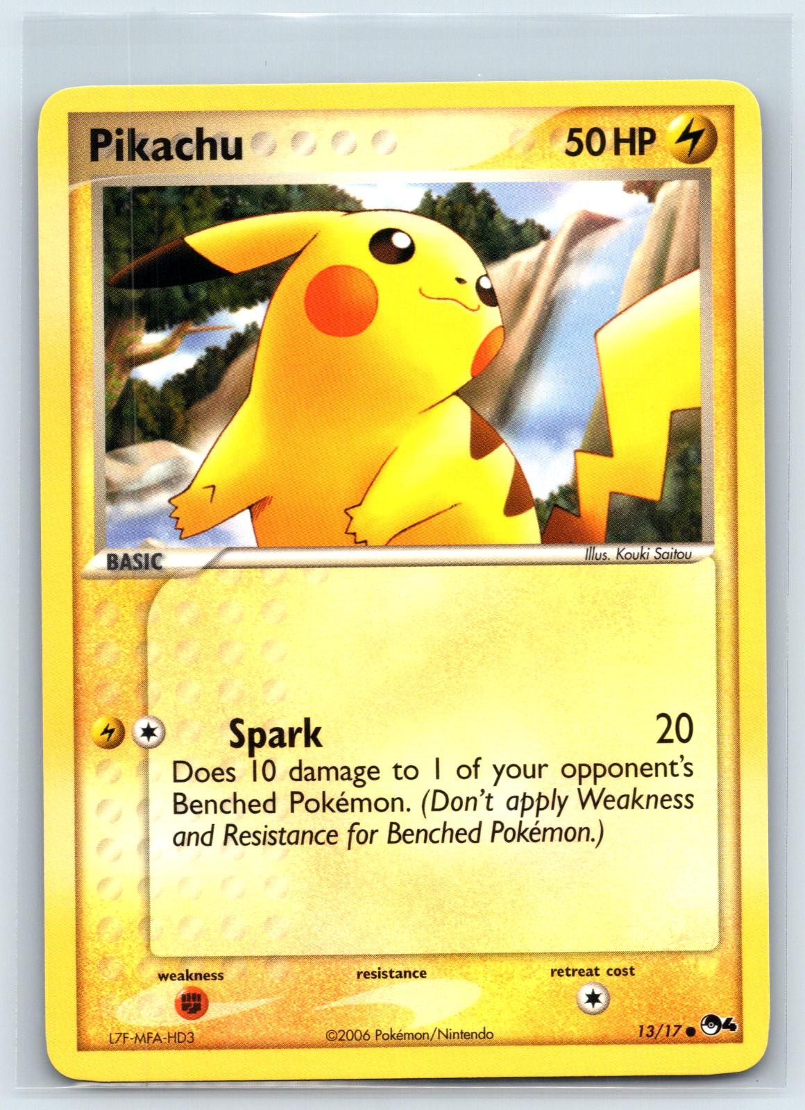 Pikachu 13/17 Common POP Series 4 Pokemon Near Mint