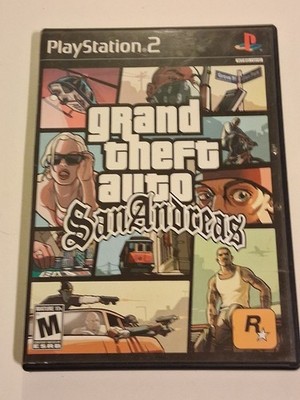 Grand Theft Auto: San Andreas (PlayStation 2, 2004) - Disc and Case, Tested