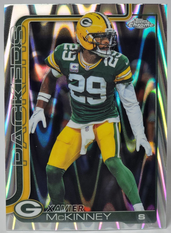 2025 Topps Chrome Xavier McKinney #113 RayWave Refractor Green Bay Packers