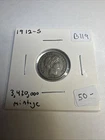 1912-s Barber Dime 90% Silver Better Condition (B119)
