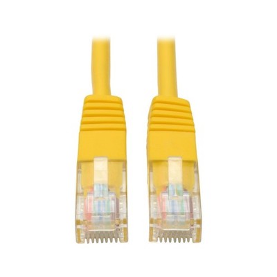 EATON N002-003-YW Cat5e 350MHz Molded Patch Cable (RJ45 M/M) - Yellow, 3-ft