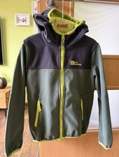 Jack Wolfskin Softshelljacke Kinder Gr. 128 Grün Unisex