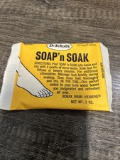 Dr Scholl's Soap n Soak  Foot Bath Formula  1 Package  1oz  1972