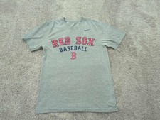 Boston Red Sox T Shirt Mens Small Short Sleeve MLB Baseball Nike Gray