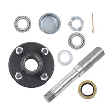 SOUTHWEST WHEEL For 2,000 lbs Trailer Axle Spindle With 4 X 4" Bolt Circle Hub