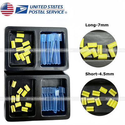 10x Dental Rider Female Yellow Riders Blue Hader Bar Attachment Denture USA