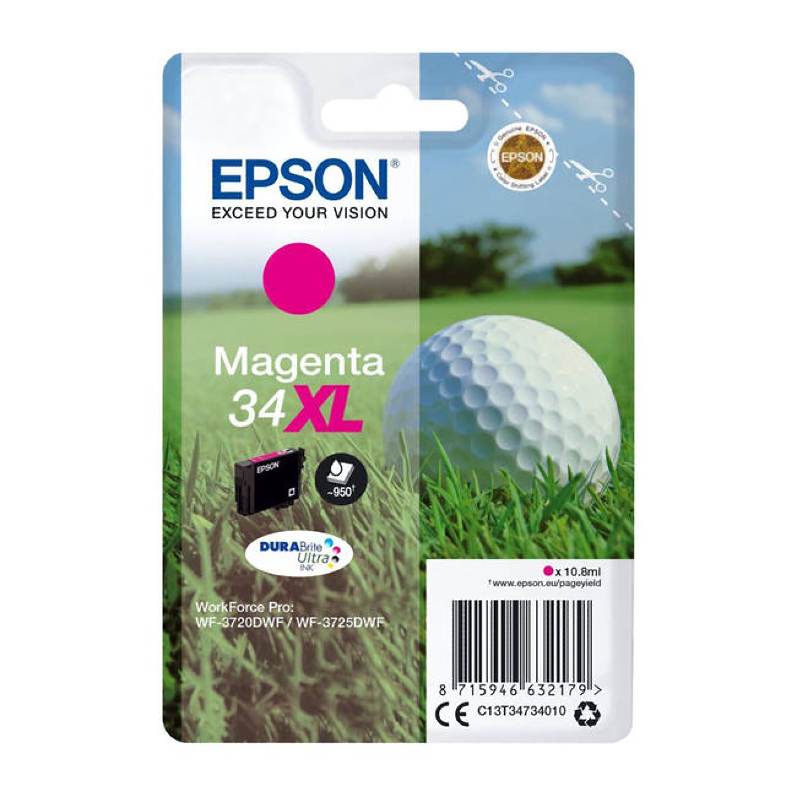 Epson Magenta 34 Ink Cartridge Original (T347340) - Image 7
