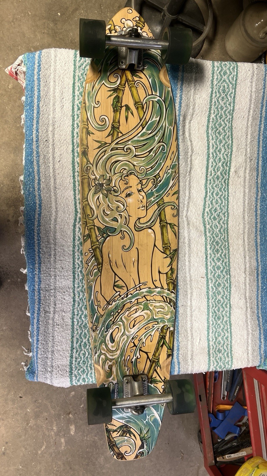 S "kaguya" Complete Bamboo Longboard