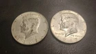 KENNEDY SILVER HALF DOLLARS 40% LOT OF 2 COINS 1967