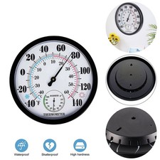 9.84'' Large Wall Hanging Thermometer Meter Indoor Outdoor Garden Home Offices