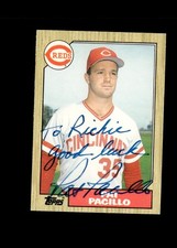 Pat Pacillo 1987 Topps Traded Reds authentic autographed card