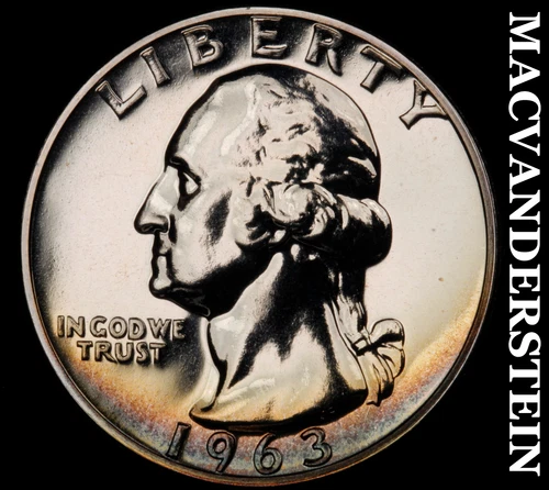 1963 Washington Quarter- Silver- Choice Gem Proof Luster No Reserve #J2712