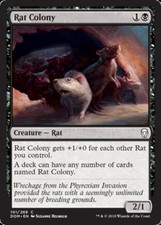 Rat Colony Light Play, English Magic the Gathering MTG Dominaria