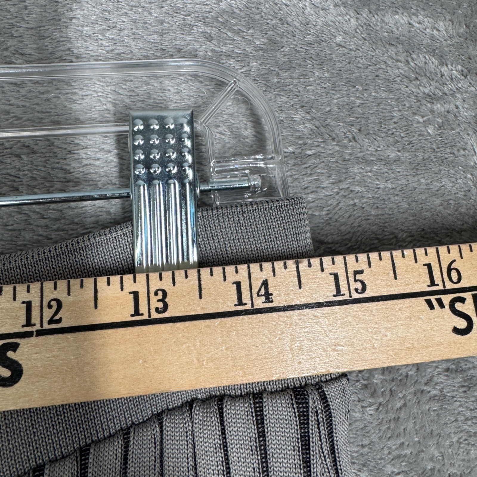 Zara Pants Womens L Gray Ribbed Knit Flare Leg Pull On Lounge Y2K Minimalist NWT thumbnail 11