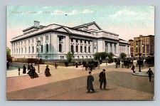 Vintage New York Public Library Postcard by Cory Post Card Co. 1900s