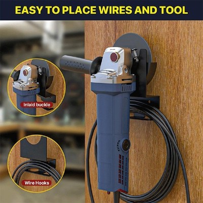 Wall Mounted Angle Grinder Stand 2 Pieces with Screws and Expansion Tubes