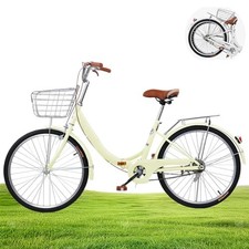 Foldable Beach Cruiser Bike Womens Bicycle, Bikes,Folding Bike, City Commuter Bi