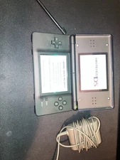 Nintendo DS Lite Colbolt Blue Charger Stylus with Brain Age Game Tested Working