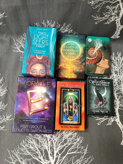 Collection Of Oracle Tarot Spiritual Cards (Unchecked) LOT 5) Gd Cond (W2)