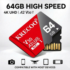 Micro SD TF Memory Card 64GB 128GB 256GB 1TB Class 10 for Dash Cam Tablet Lot