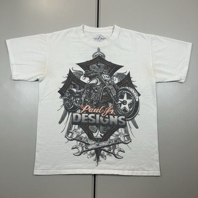 y2k Paul Jr Designs American Choppers Graphic Shirt Size Large Moto Grunge Biker