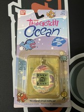 Tamagotchi Ocean English 1997 Virtual Pet SEALED ON ORIGINAL CARD BANDAI RARE 