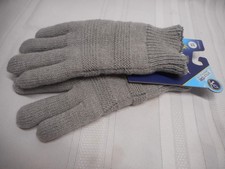 Isotoner womens smart dri gloves sherpa lined GRAY One Size NWT