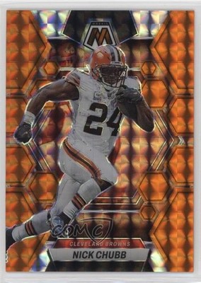 2023 Panini Mosaic Orange Mosaic Prizm 27/199 Nick Chubb #49 0b4t