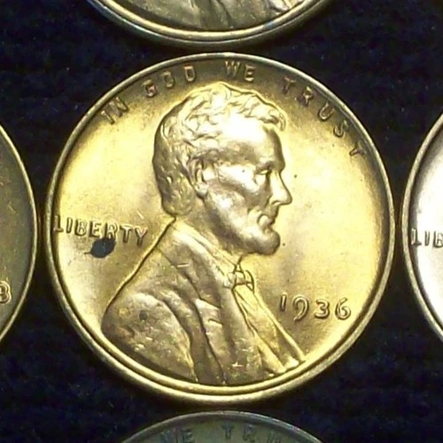 1936-P UNC - LINCOLN WHEAT CENT - SPOT - GOOD DETAILS - SEE PICS!