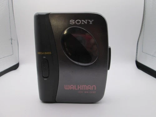 Vintage Sony Walkman WM-EX162 Cassette Player Mega Bass w/ Belt Clip - Tested!