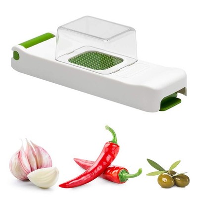 Multifunktionsschneider Gemüse Zwiebelschneider BPA-frei Edelstahl Weiß Grün 3mm