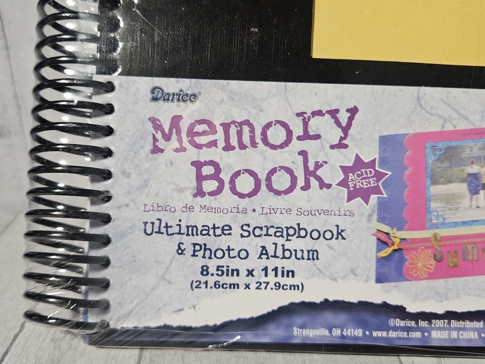Libro de recuerdos Darice Ultimate Scrapbook 8 pulgadas x 11 pulgadas negro lote de 4 libros Foto 3 de 4