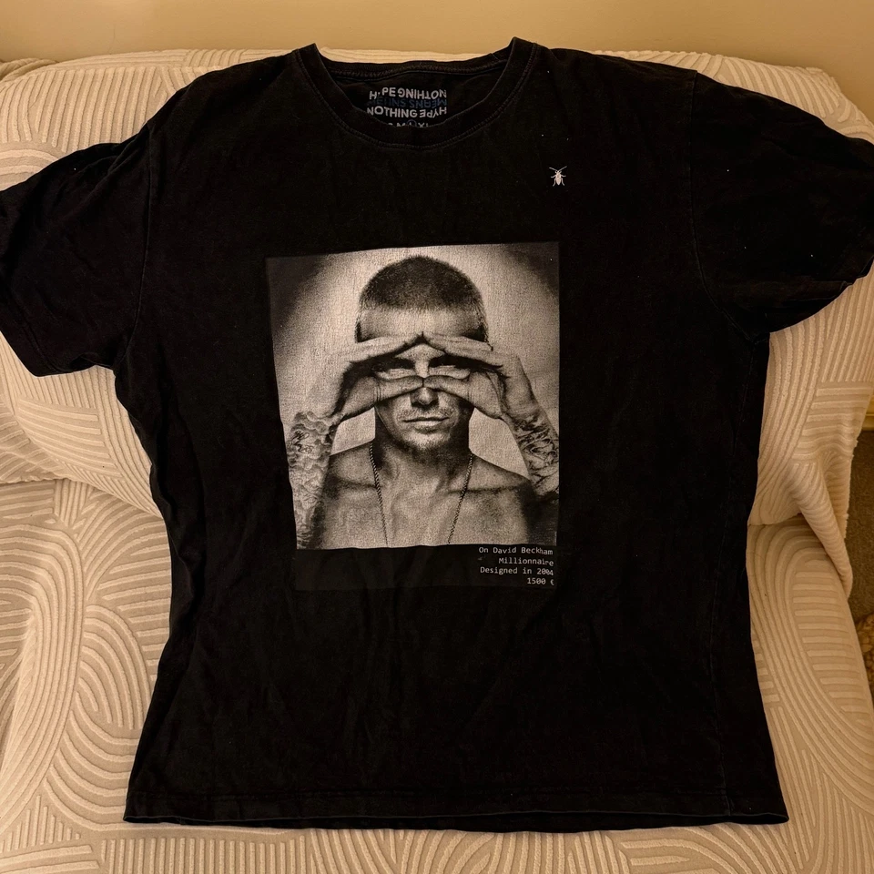 Rare David Beckham t shirt large size hype means nothing collectable - Image 2 of 4