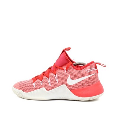 Nike Damen Hypershift Sneaker Rot Weiß Mesh Low Leicht Basketballschuhe EU 38,5