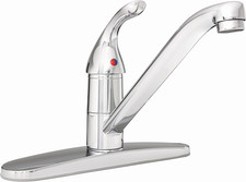 Sleek Polished Chrome Kitchen Faucet - 1.5 GPM, Stylish Efficient Design