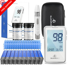 Glucoracy Blood Glucose Monitor Kit, 100 Sugar Test 100 Strips