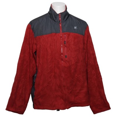 Starter, Fleecejacke, Herren, Größe: XL, Rot/Grau, Polyester, Sonstiges #4JX