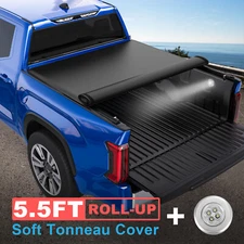 5.5FT Soft Tonneau Bed Cover Roll up For 2022-2023 Toyota Tundra Waterproof New