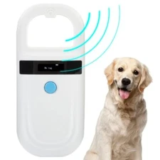Dog Microchip Reader Pet Microchip Scanner with OLED Display Screen Pet Chip ...