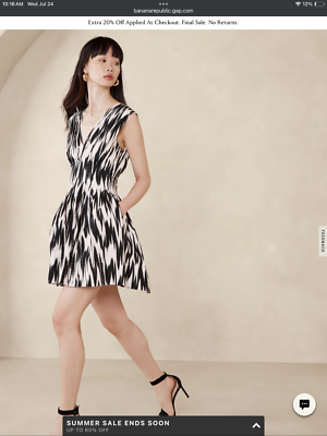 banana republic cici poplin mini dress Home