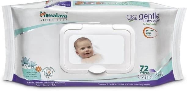 HIMALAYA Gentle Baby Wipes (72 Wipes) FREE SHIPPING
Opens in a new window or tab