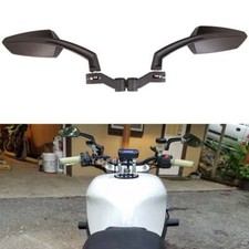 Angled Steady Motorcycle Side Mirror 8 10mm For Kawasaki Honda Street Fighter MT