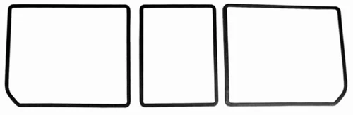 1968 - Early 1979 Corvette Frame Trim Rear Storage Compartment Door Black 3 Door