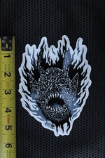 Spitfire Skateboard Wheels Black Fire Demon OG Z82 Vintage Skateboarding STICKER